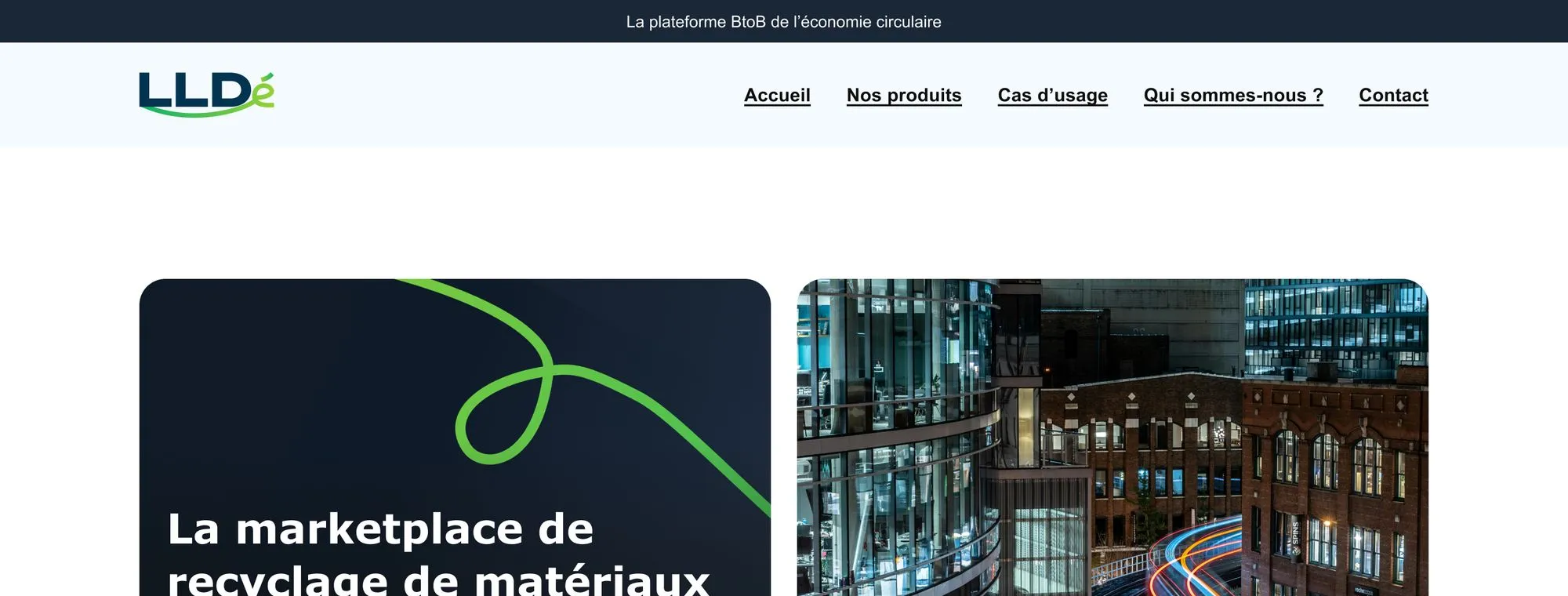 Page d'accueil de LLDé