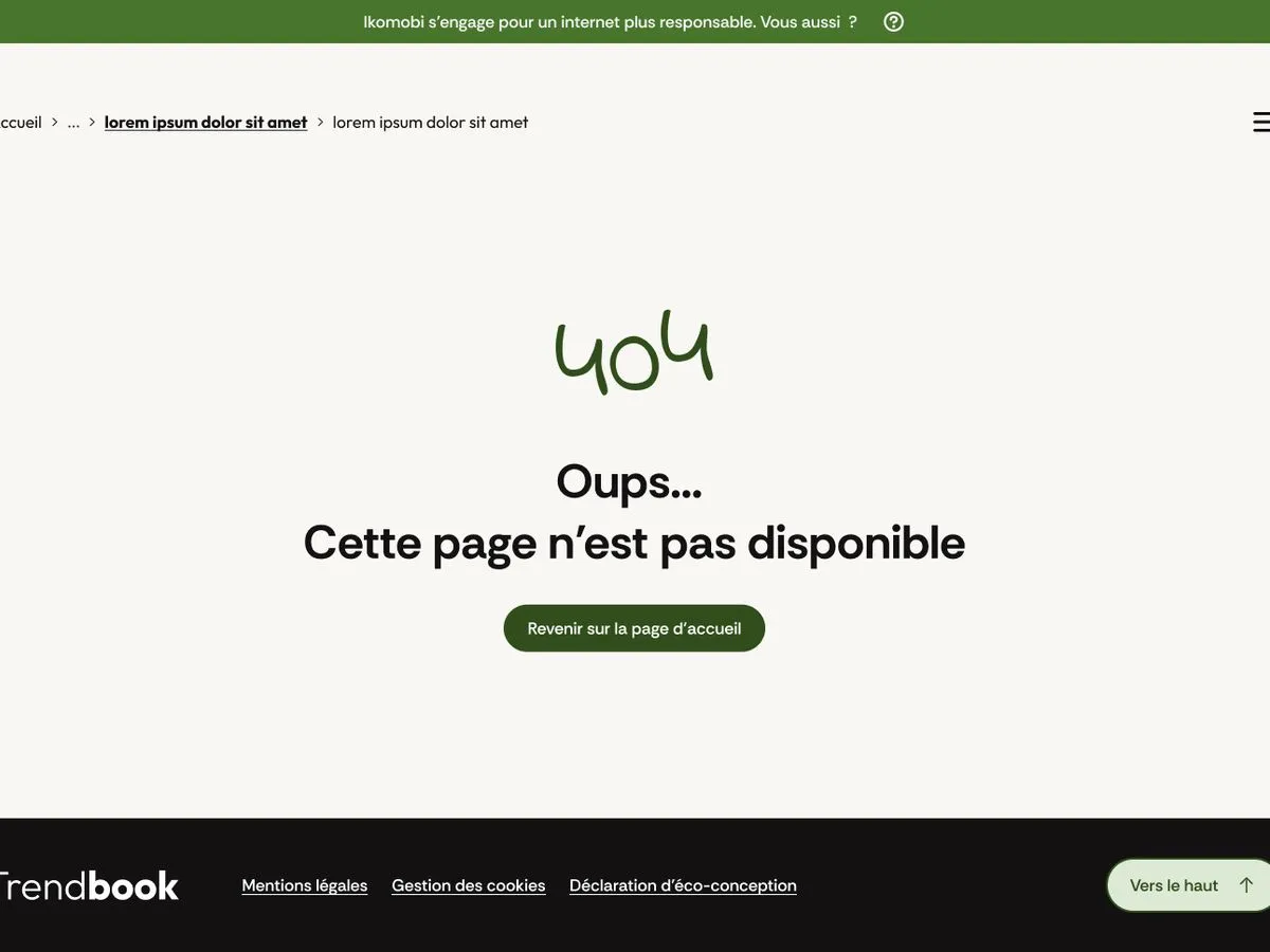Page 404 du réseau ikomobi