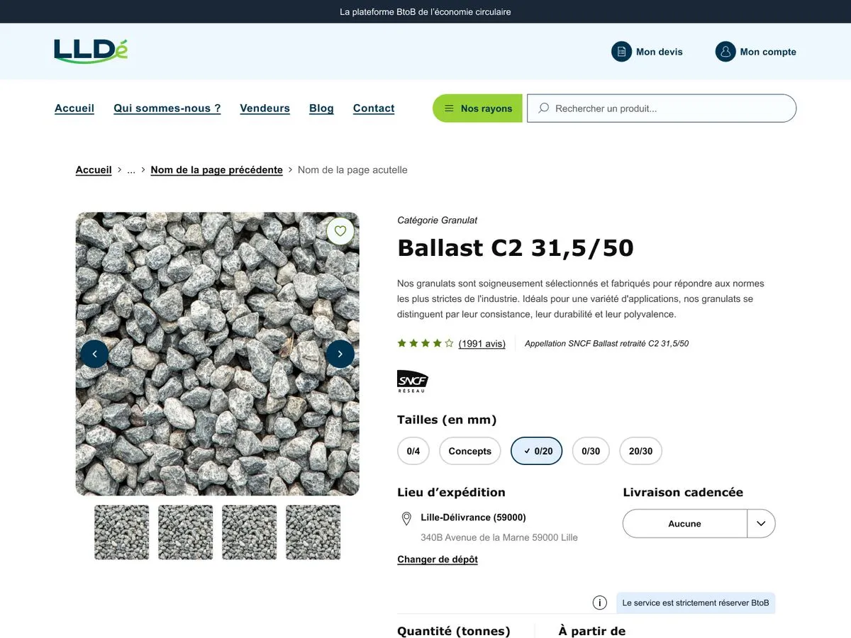 Fiche produit LLDé